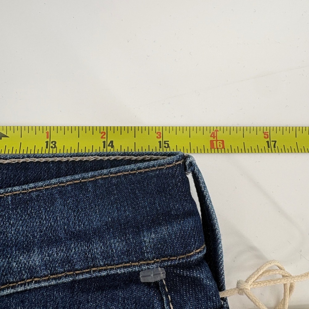 MOTHER The Rascal Skimp Jeans Shine On Dark Blue Straight Leg 10424-1728 Size 29 - Picture 11 of 12